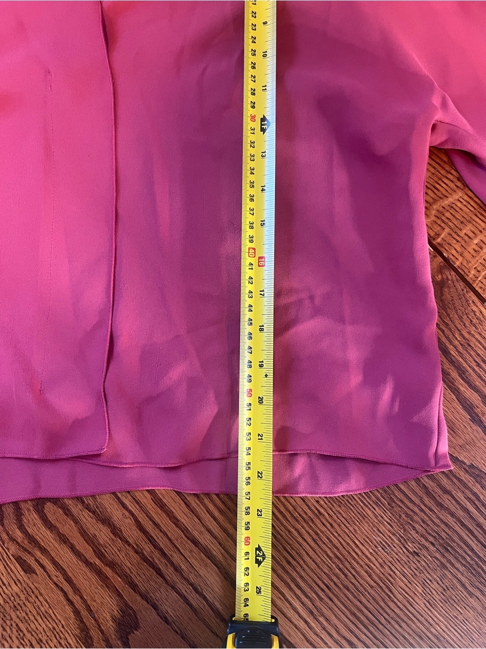 Babaton Aritzia Pink Wrap Front Long Sleeve Blouse Top Size Large - Picture 9 of 10